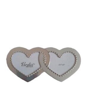 Avon Silver Joined Heart Wedding Anniversary Magnet Frame